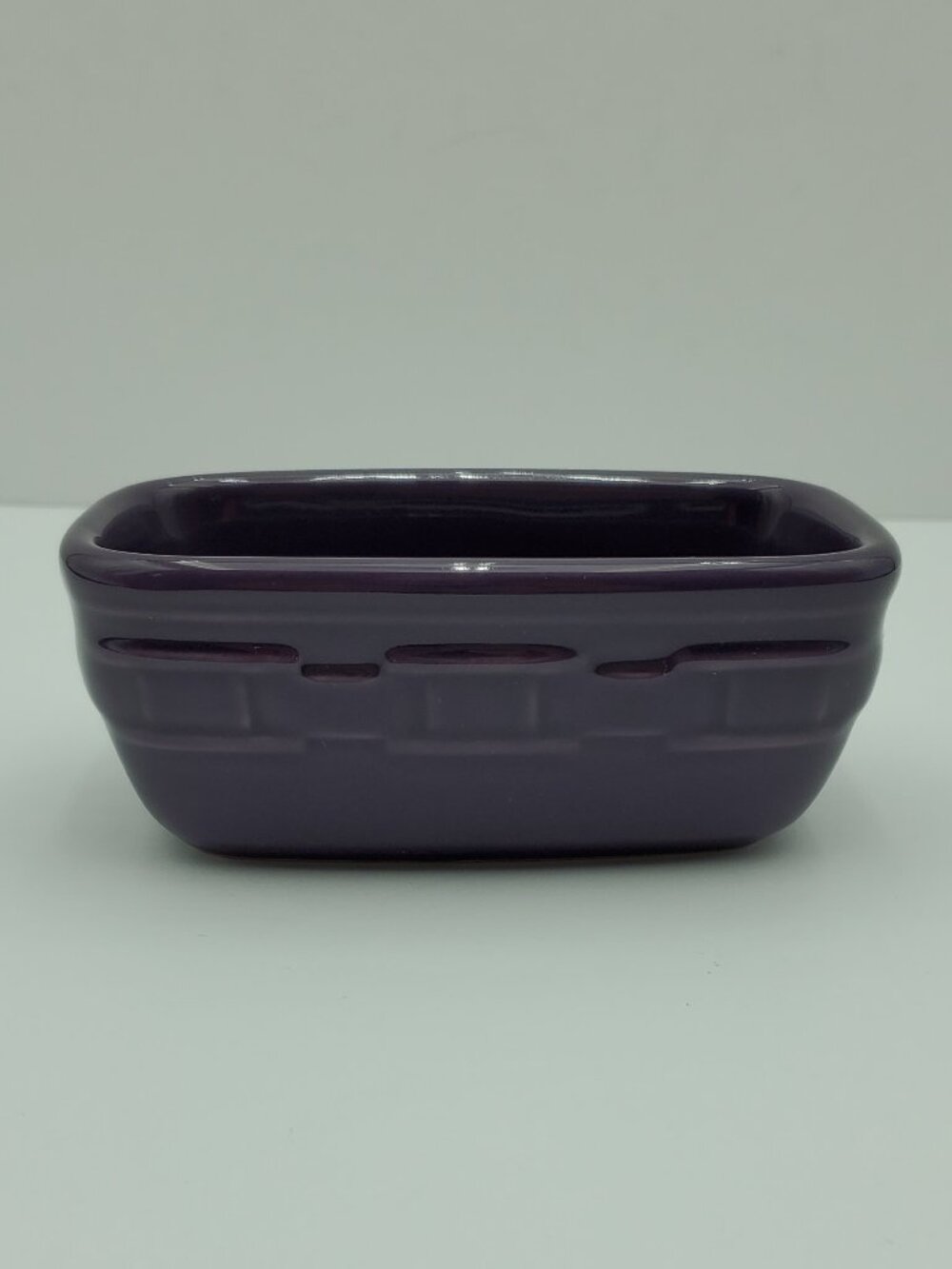 Longaberger Woven Traditions Eggplant Dash Bowl Small Purple Snack Dish